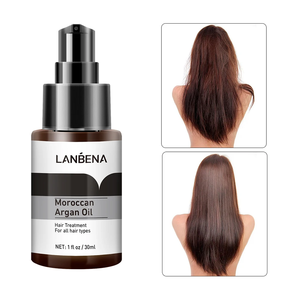 Марокканское аргановое масло для гладкого лечения волос против спутанных