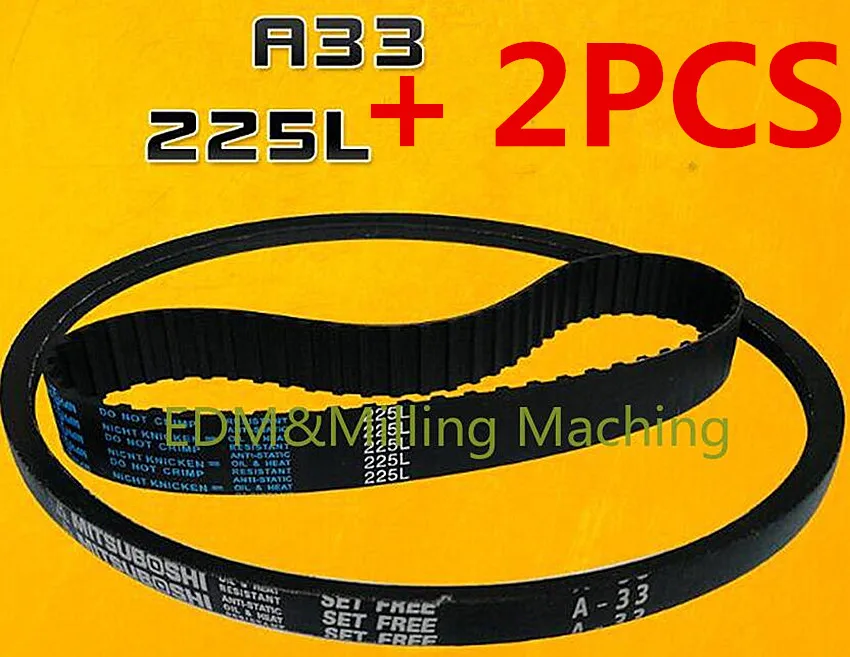 

2PCS CNC Milling Machine Motor A33 Pulley Variable Speed Timing Belt Triangle Drive + 225L Toothed Belt For Bridgeport Mill Tool