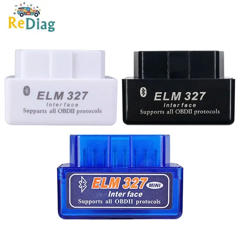 

Super Mini ELM327 Bluetooth V2.1 / OBD2 ELM 327 Scanner Adapter Car Diagnostic Tool For Android/Symbian For OBDII Protocol