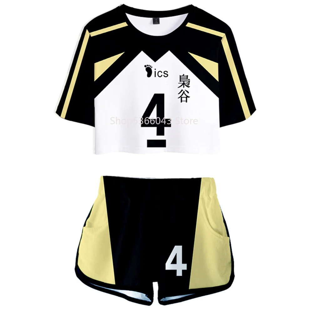 Haikyuu Kostuums Karasuno Hinata Hoge School T-shirt Shorts Shyouyou Nekoma Cosplay Sportkleding Uniform Volleybal Club Geschenken