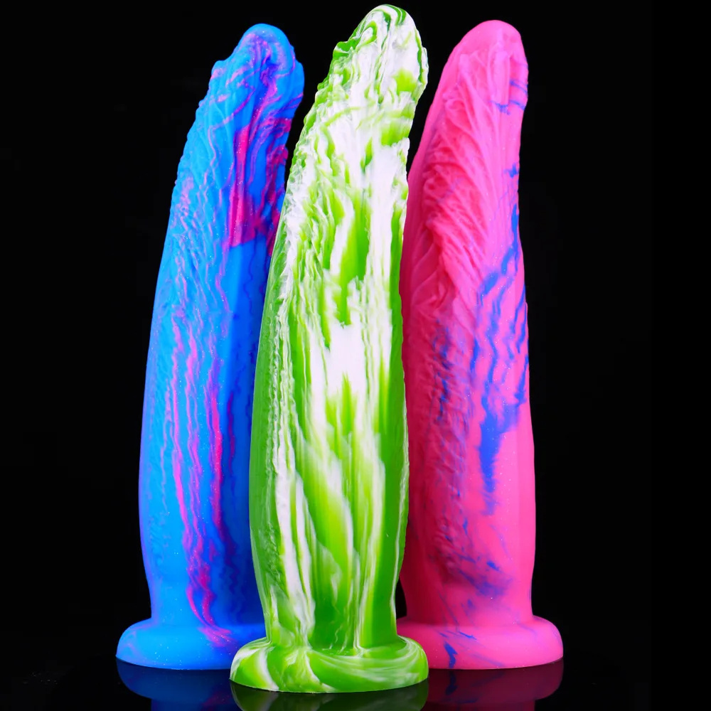 

Huge Anal Dildo Fruit Vegetable Anal Plug Liquid Silicone Dildo Artificial Penis Expansion Vagina Stimulate Sex Toys for Couples