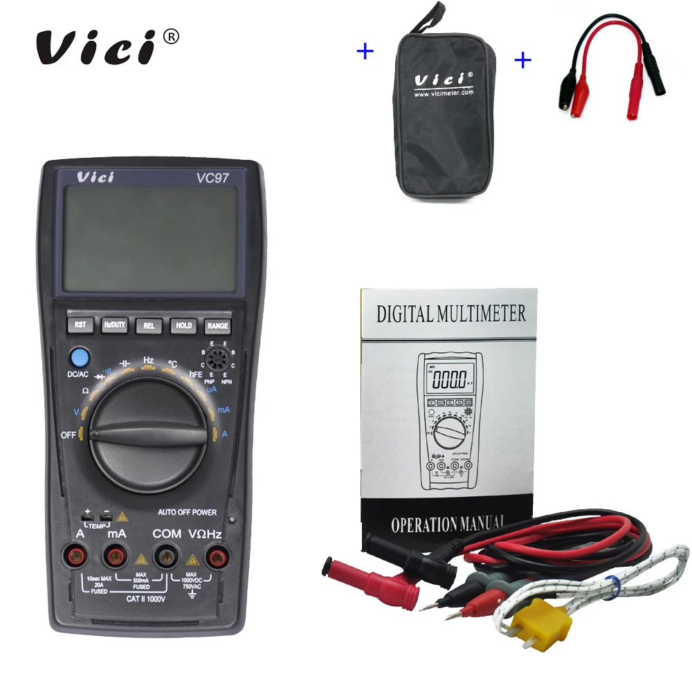

VC97 3 3/4 Auto range digital multimeter all function production