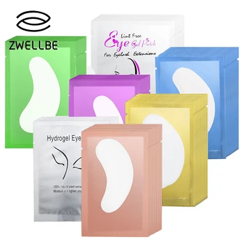 

50Pairs Eyelash Pad Gel Patch Grafting Eyelashes Under Eye Patches For Eyelash Extension Paper Sticker Wraps Makeup Tools
