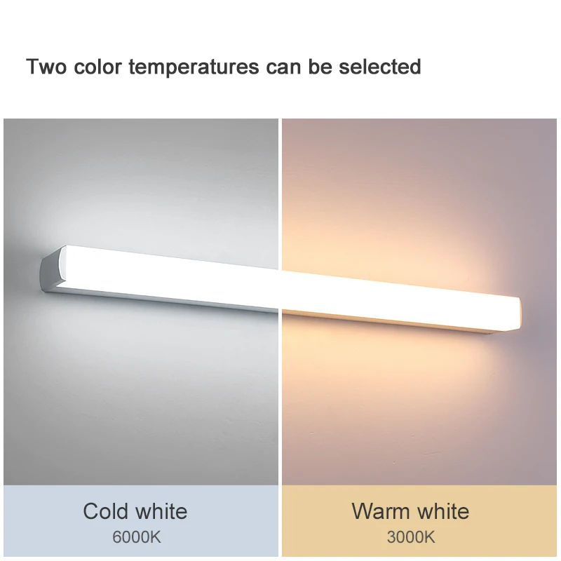 Led Wall Lamp Wall Sconces Light Wall Lamp Modern LED Mirror Light 12W 16W 22W Simple Wall Light Fixture AC220V 110V Acrylic Wall Mounted Bathroom Lighting