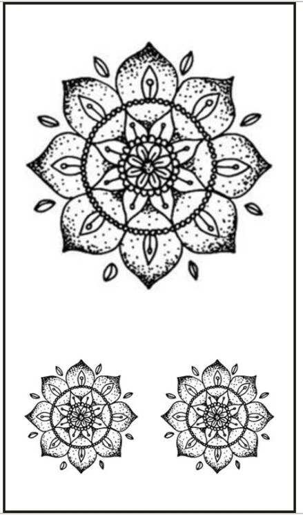Download Waterproof Temporary Tattoo Sticker Mandala Lotus Flower Flash Tatoo Fake Tatto Arm Leg Wrist Foot Hand For Girl Men Women Temporary Tattoos Aliexpress
