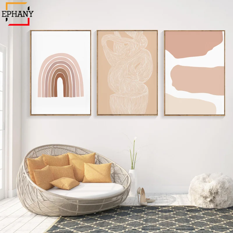 Абстрактный принт пастельные художественные современные минималистичные