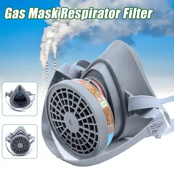 

Smoke Gas Mask Safurance Respirator Filter Germ Chemical Gas Mask Safety Chemical Anti-Dust Filter Workplace Safety Protection
