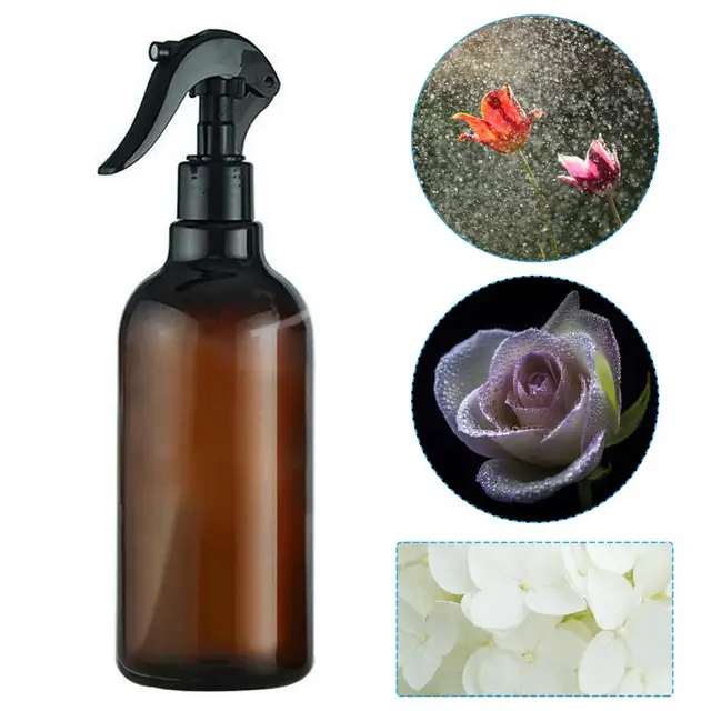 1Db 500 Ml Újratölthető, Üres, Uv-Ellenes Borostyángátló Üvegpermet-Tartály Kiváltó Sapkákkal Illóolajok Krémek Parfümökhöz - Image 4