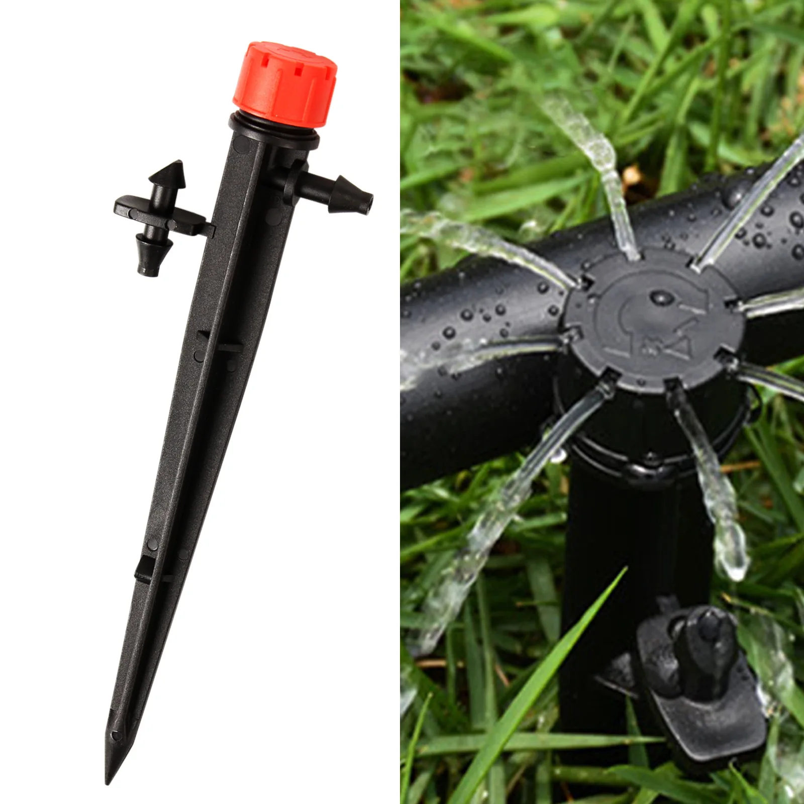 Adjustable Irrigation System Dripper Sprinkler 8 Outlet Micro Bubbler