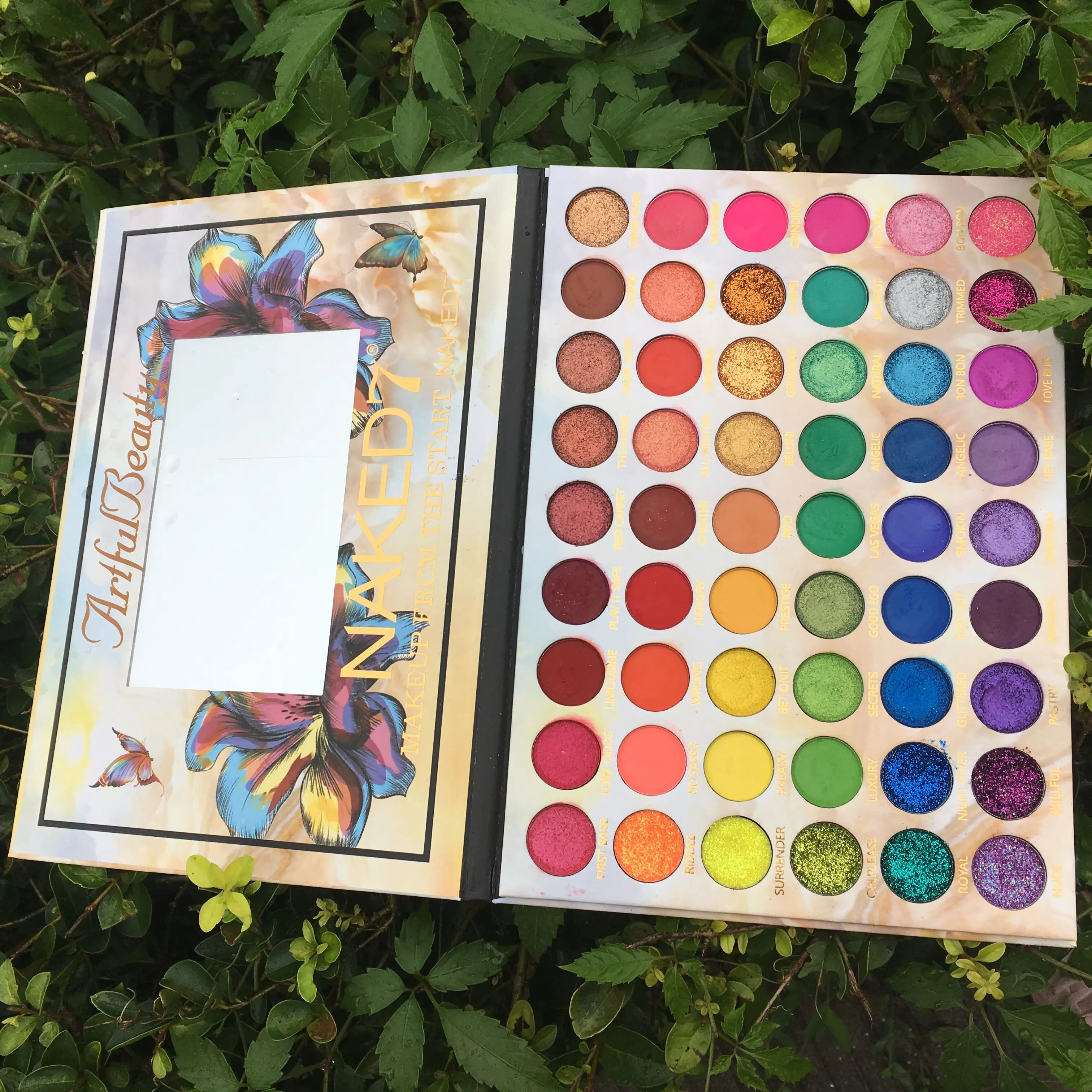 Günstig 2019 neue Make Up Kunstvolle Schönheit Lidschatten palette 54 Farben Matte Schimmer Glitter Pigment Lidschatten Pallete Kosmetische