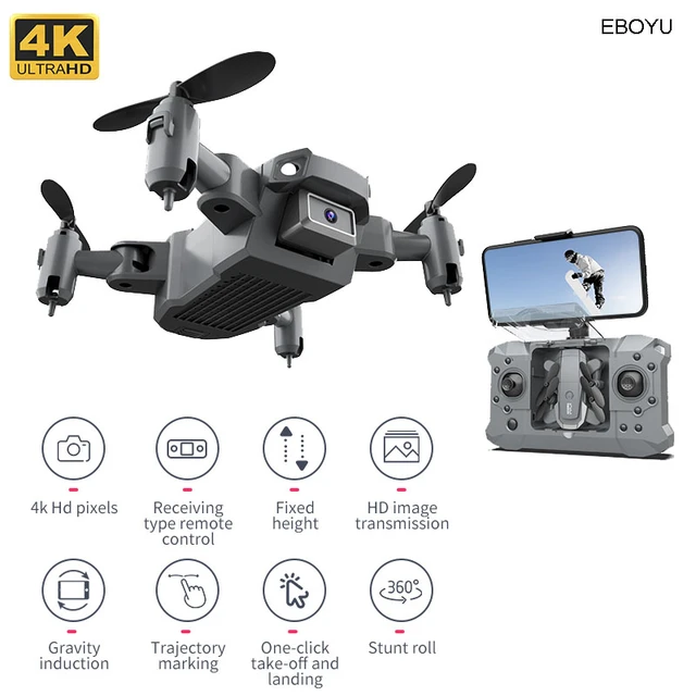 RC Quadcopter Drone with Camera Live Video, WiFi FPV Quadcopter with 120°  Wide-Angle 1080P HD Camera Foldable Drone RTF - Altitude Hold, One Key Take