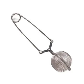 New Stainless Strainer Steel Mesh Ball Tea Leaves Filter Squeeze Locking Spoon High Quality Tea Ball Infuser Tea Making Tools tanie i dobre opinie CN (pochodzenie) STAINLESS STEEL