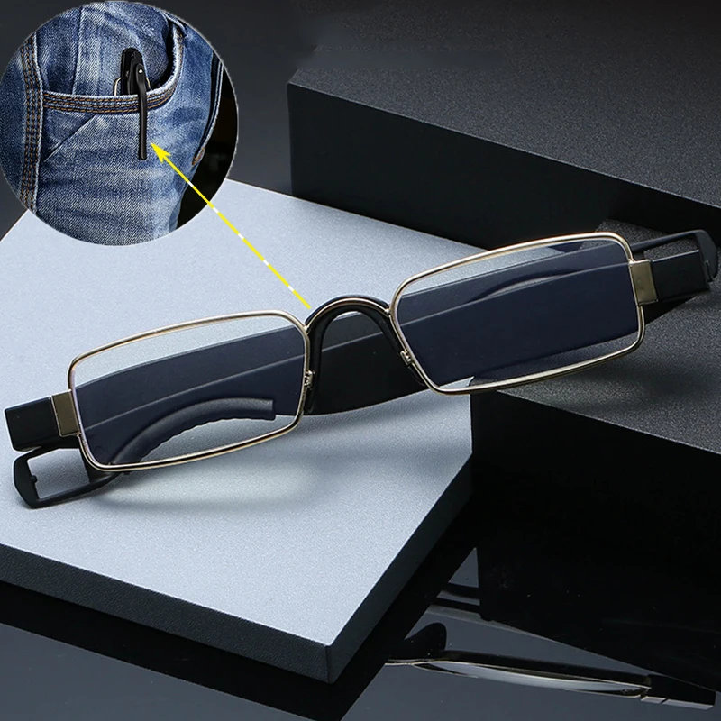 

Protable Men Reading Glasses Women Foldable TR90 Anti-blue Light Presbyopia Glasses Magnifier Computer Eyeglasses Pocket Eyewear