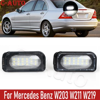 

2pcs/set LED License Plate Light Bulb No Error Canbus for Mercedes Benz W203 W211 W219 R171 C-Class CLS-Class E-Class SLK-Class