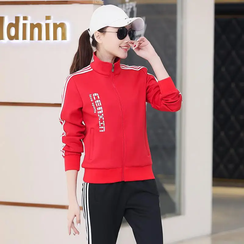 Men and women 2PC Zipper Autumn Sportswear Casual Tracksuit Male Sweatshirt Jacket+Pans Suit Hoodies Moleton Masculino dro - Цвет: 5