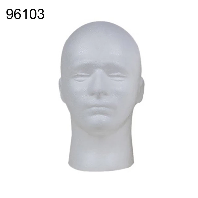 Styrofoam Mannequin Head Model Sunglasses Eyeglass Stand Hat Cap Display Holder 3
