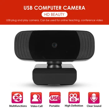 

480P 720P HD Webcam with Microphone USB 2.0 Plug N Play Web Camera for Windows 10 8 7 PC