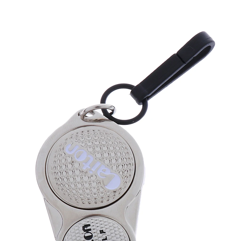 Portable Golf Divot Repair Tool with Magnetic & Detachable Ball Marker Zinc Alloy Golfer Kit