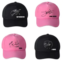 Kpop Bangtan Boys Signature Jimin jin RM JUNGKOOK J-HOPE Kim Tae Hyung Повседневная бейсбольная Регулируемая Кепка Snapback LOVE YOURSELF