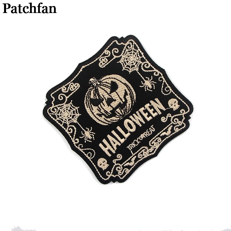 20 шт./партия, патчфан Haloween, утюжок на заплатках для одежды, вышитые аксессуары для лоскутного шитья, мультфильм, аниме, индивидуальные нашивки A2273