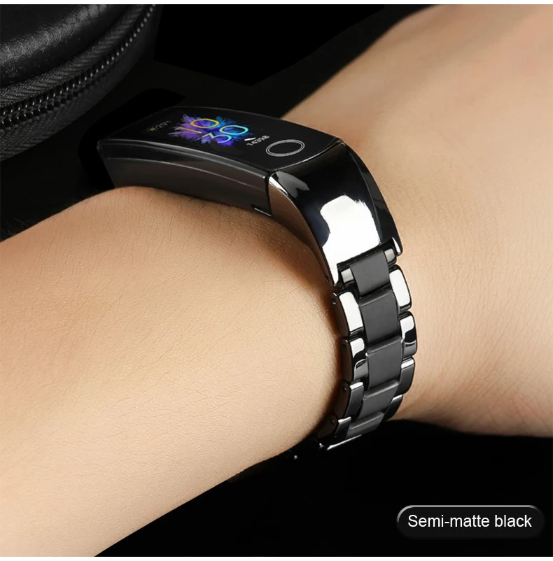Cena Ceramiczna bransoletka dla zespołu honorowego 5 4 pasek zamienny regulowany rozmiar dla huawei honor band 4 Quick release honor band 5 pasek