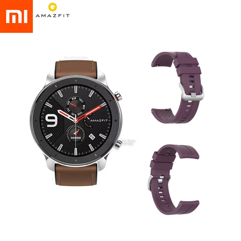Модный ремешок для Xiaomi Mijia Amazfit GTR 47 мм Smartwatch Стильный Простой в использовании текстурный и PU ремешок для повседневного использования