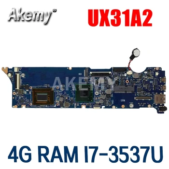 

Amazoon UX31A2 Laptop motherboard For Asus UX31A UX31 Test original mainboard 4G RAM I7-3537U REV2.0