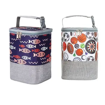 

Insulated Lunch Bag Printed Thermal Cooler Picnic Food Box Tote Carry Bags LX9F