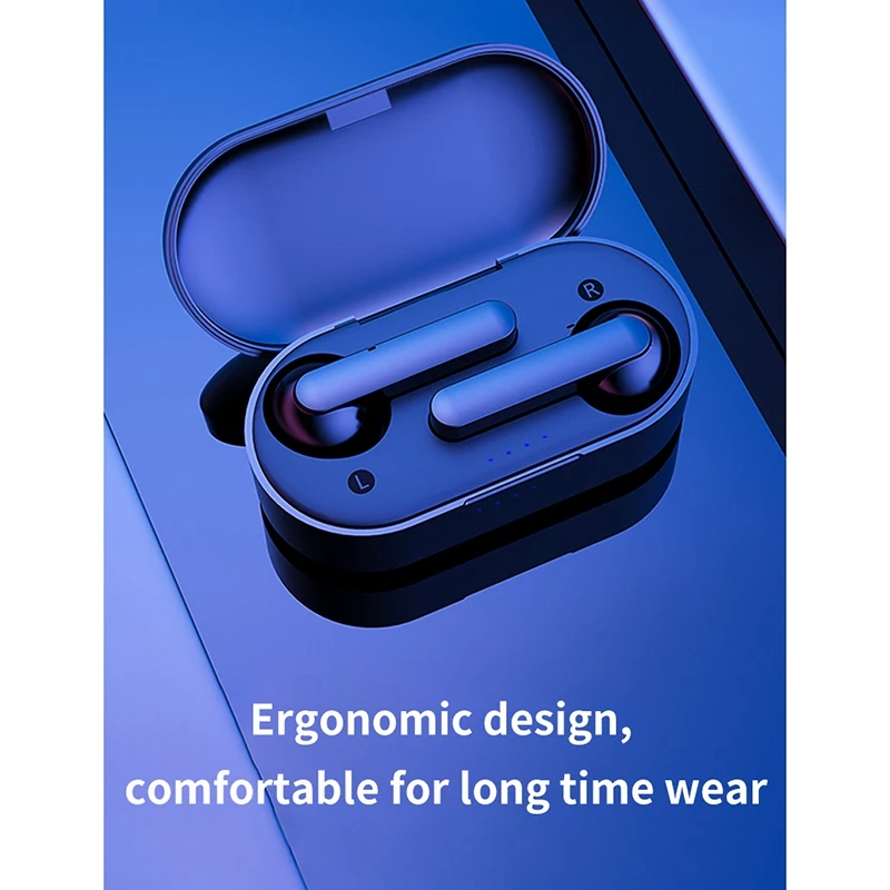 Bluetooth Earphones with Microphone 5 0 HIFI Mini Noise Cancelling TWS Earbuds Waterproof Wireless Headphones