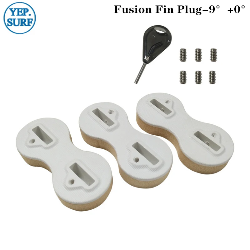 9 degree and fin key Белый пластиковый плавник для серфинга FCS Fusion 5/9 градусов плавник для серфинга FCS плавник с плавником ключ - Цвет: 9 degree and fin key