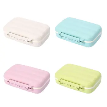 

Portable Travel Box Daily Vitamin Holder Case 8 Compartments Medicine Tablet Organizer Container Jewelry Storage