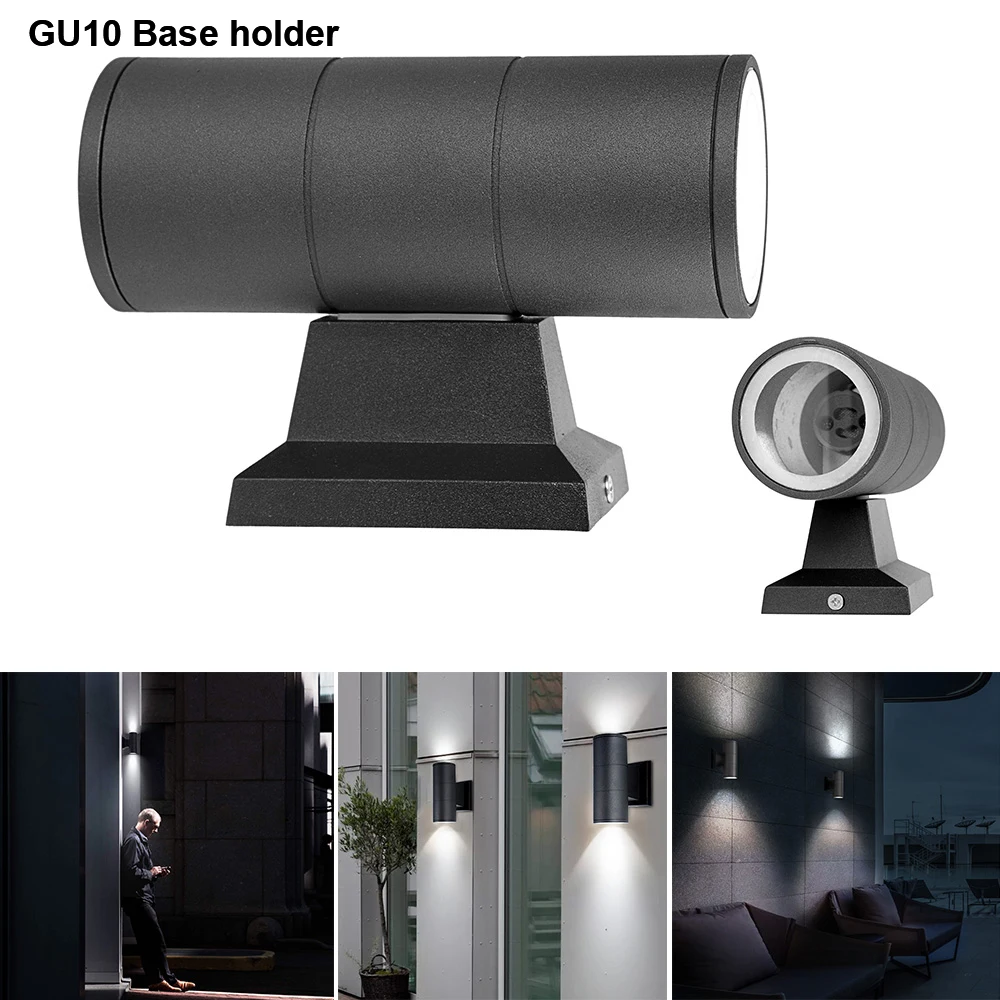 

220v 110v Wall Lamp Outdoor Garden GU10 up and down Wall light Waterproof IP65 Home Decoration Lighting Porch Lamp