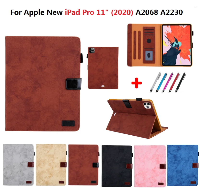 Модный флип-чехол для Apple iPad Pro 11 2020 чехол A2068 A2230 IPad дюймов деловой кошелек с