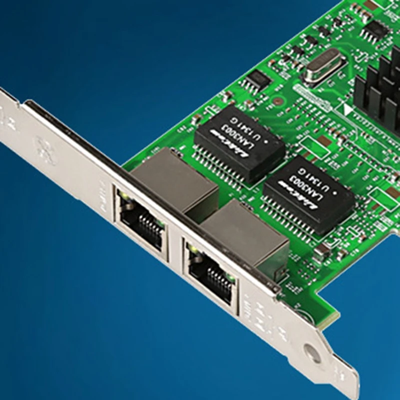 PCI 10/100/1000 Мбит/с двойной RJ45 Порты и разъёмы 1 гигабитный серверный сетевой карты NIC