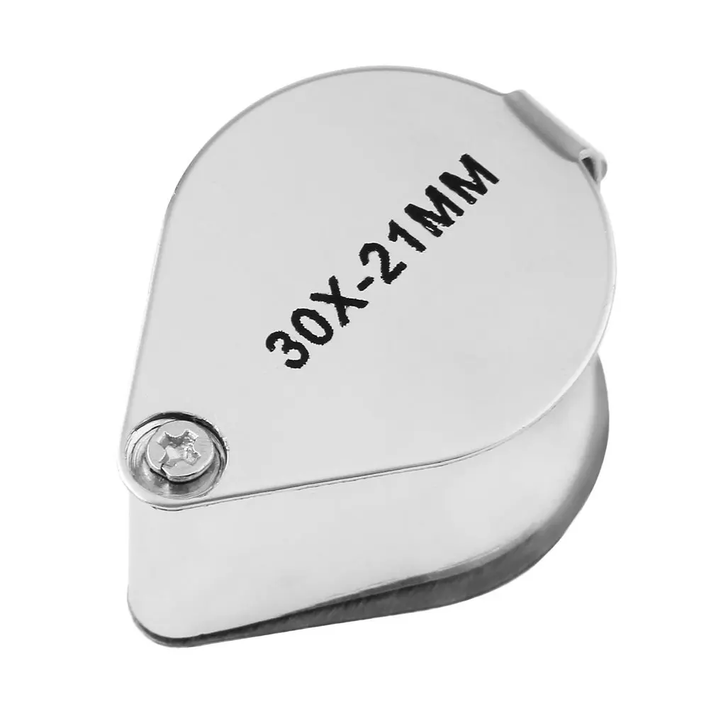 Mini 10X Glass Magnifying Magnifier Jeweler Eye Jewelry Loupe Loop 30x21mm Triplet Jewelers | Дом и сад