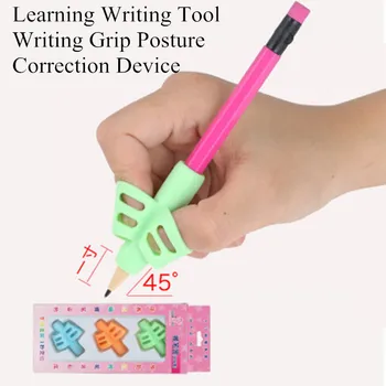 

3pcs/set Children Pencil Holder Silicone Baby Learning Writing Tool Writing Grip Posture Correction Device School Stationery Su