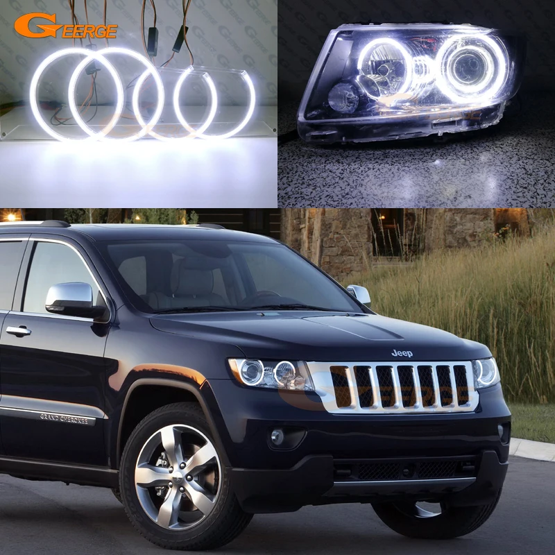 For Jeep Grand Cherokee 2011 2012 2013 Ultra Bright Cob Led Angel Eyes