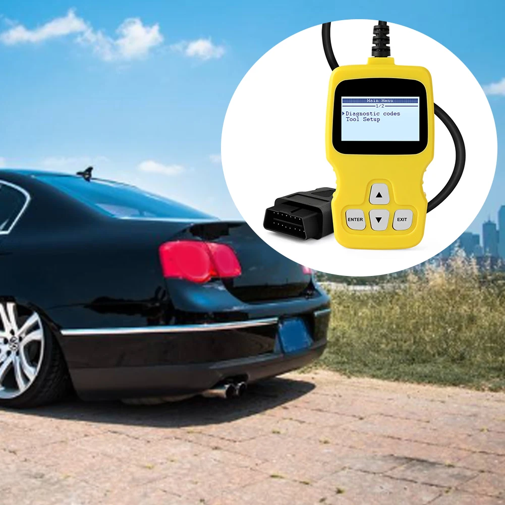 OM500 OBD2 автомобильный сканер проверка двигателя диагностический инструмент ремонт замена кода читатель Авто ЖК-экран анализатор тест неисправности