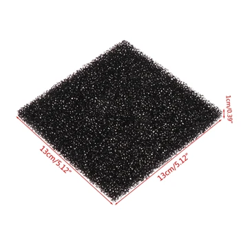 

5Pcs Universal Black Activated Carbon Foam Sponge Air Filter Impregnated Sheet Pad 4XFB