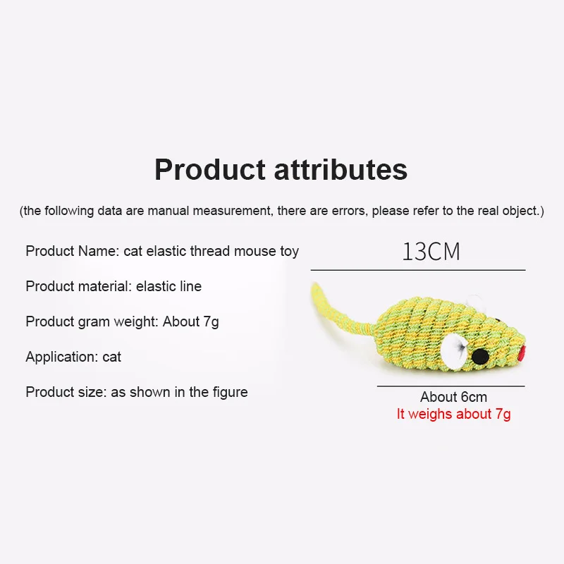 2021 New Cat Tosses Toy Hollow Tube Winding Cute Mouse Shape Home Anti-depression Rope Winding Chirping Mouse Toy Pet Supplies