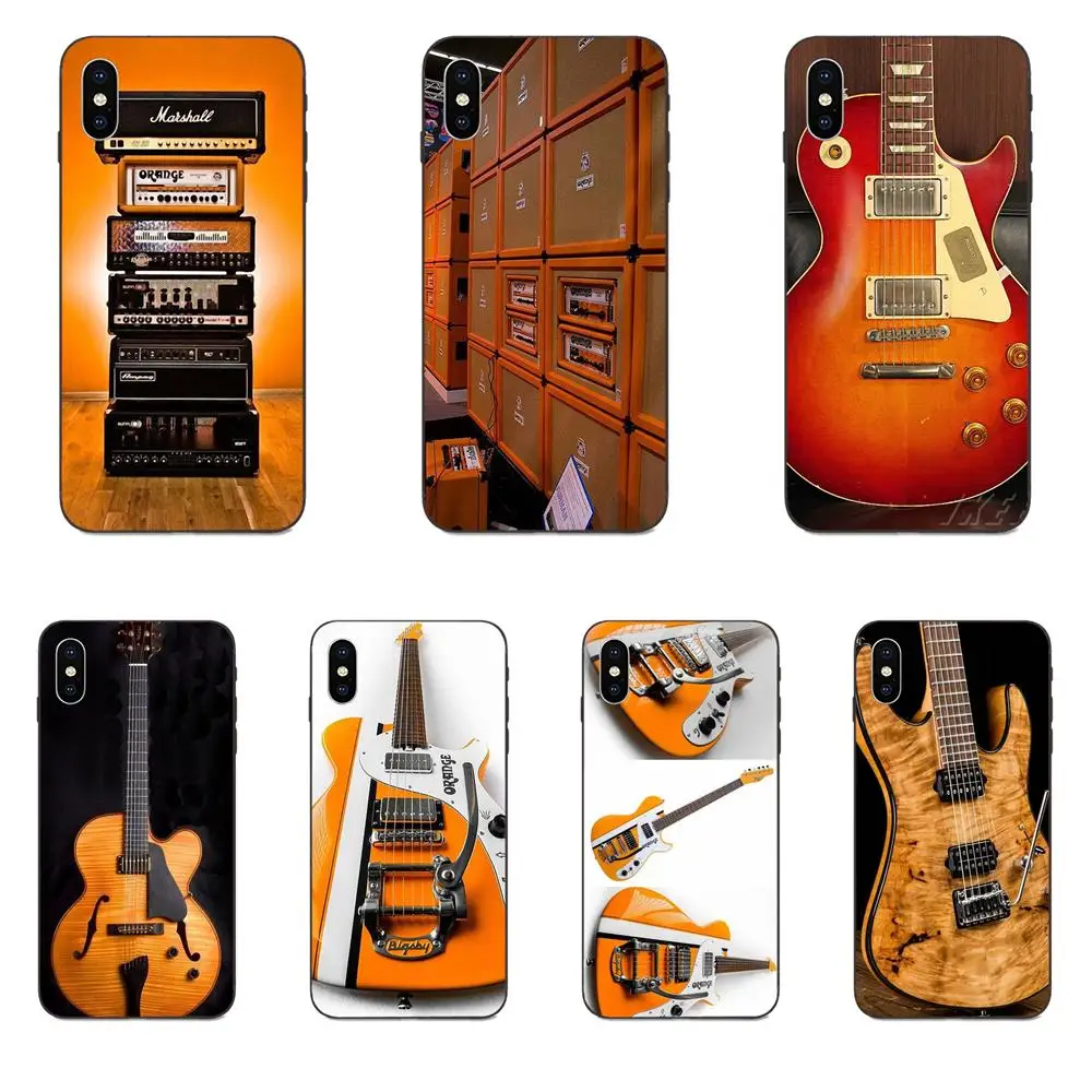 Мягкий ТПУ чехол Capa Cover Orange Guitar Electric Amp усилитель для Xiaomi Redmi Note 2 3 4 4A 4X 5 5A 6 6A 7 Go Plus Pro