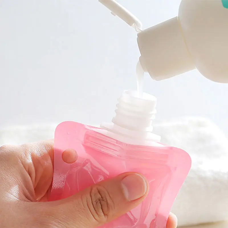 90 мл дорожная бутылочка для жидкого мыла косметическая набивная ПВХ сумка