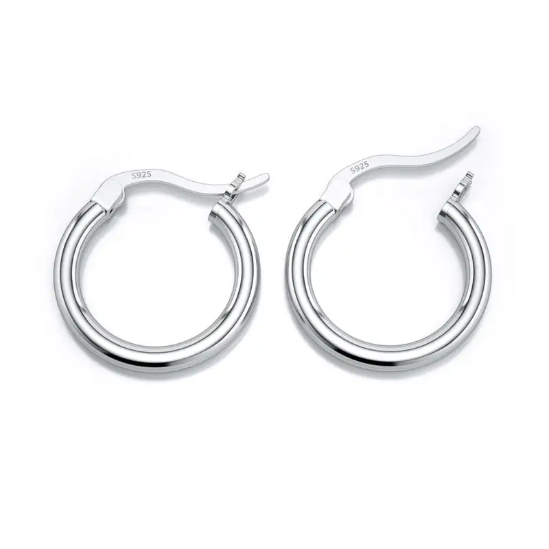 Charmsy Orecchini A Cerchio Piccoli Huggie In Argento 925 Per Uomo E Donna - Leggeri E Lucidi