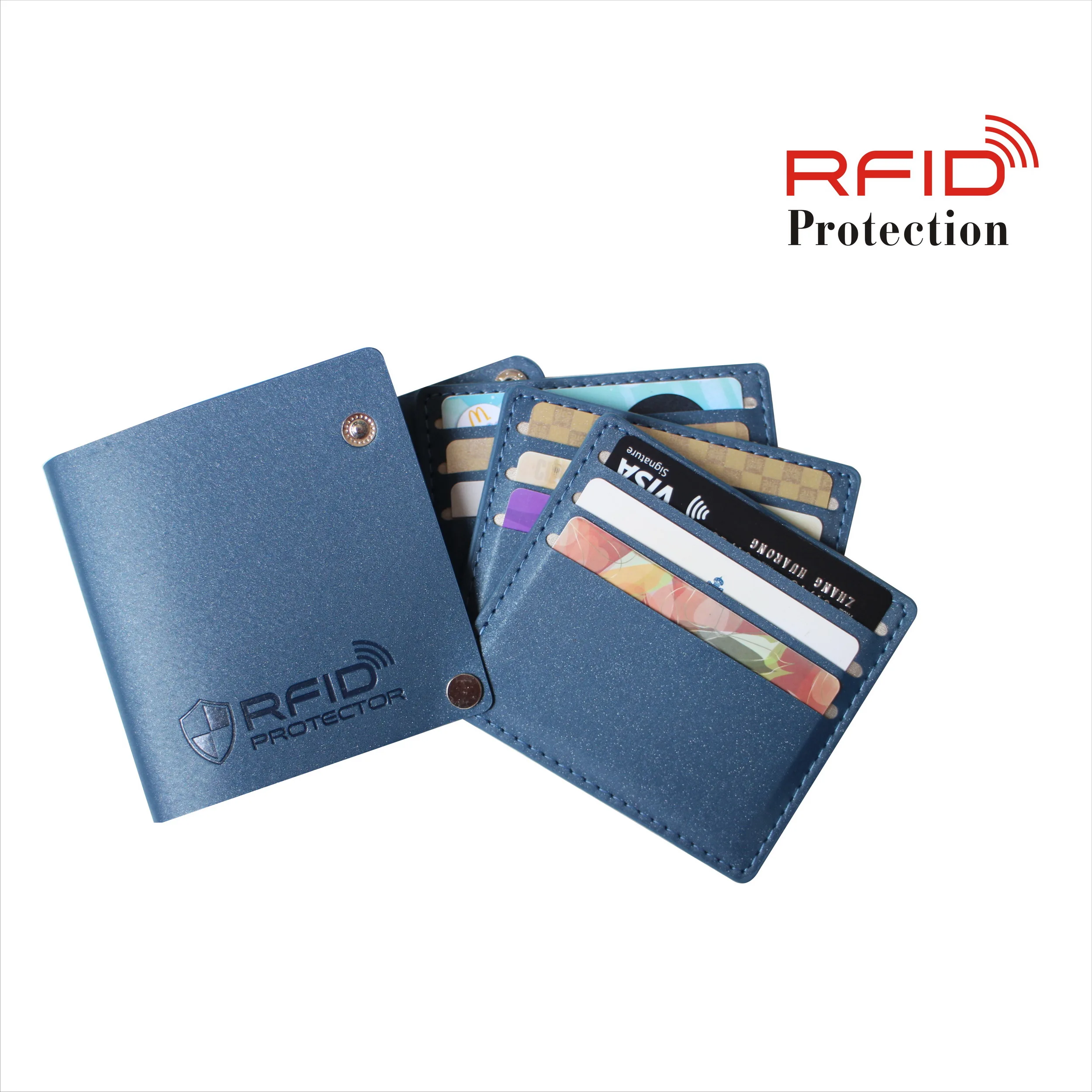 Стилей защита от кражи карт из искусственной кожи RFID Блокировка бумажник 18 слотов ID карты держатели, OEM Добро пожаловать