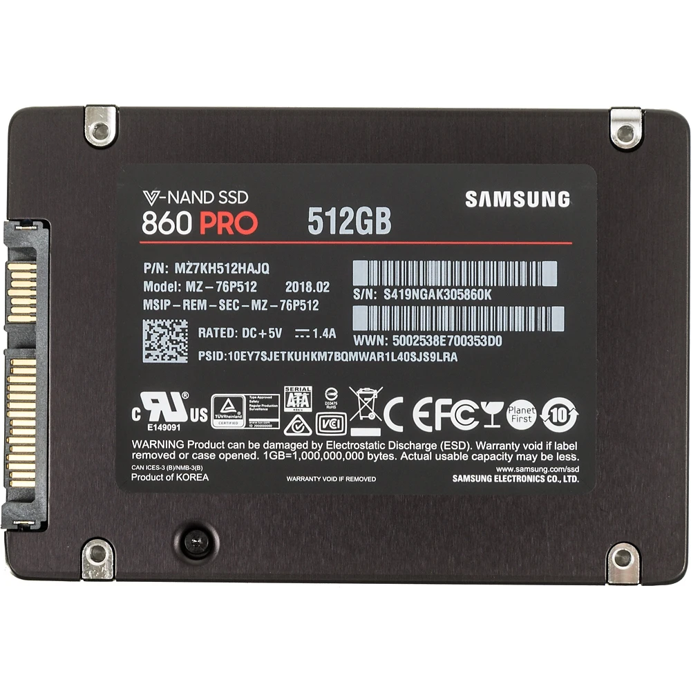 Samsung 860 Pro 512 Купить