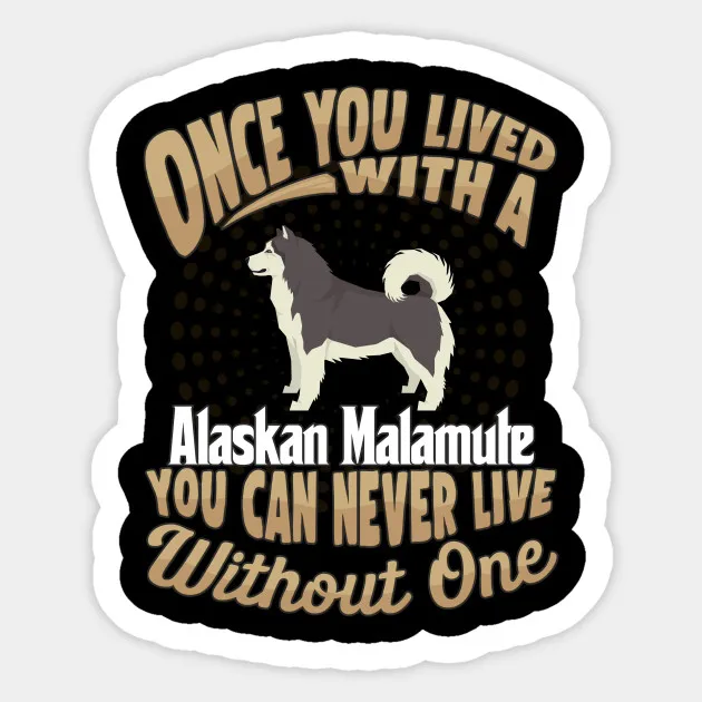 Alaskan Malamute наклейки для блокнота рюкзака скейтборда шлема аксессуары автомобиля 1