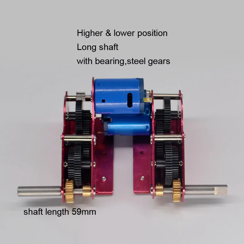 1 комплект коробка передач с моторами подшипника стальные шестерни запасные части для 1/16 пульт дистанционного управления Heng Длинная модель бака