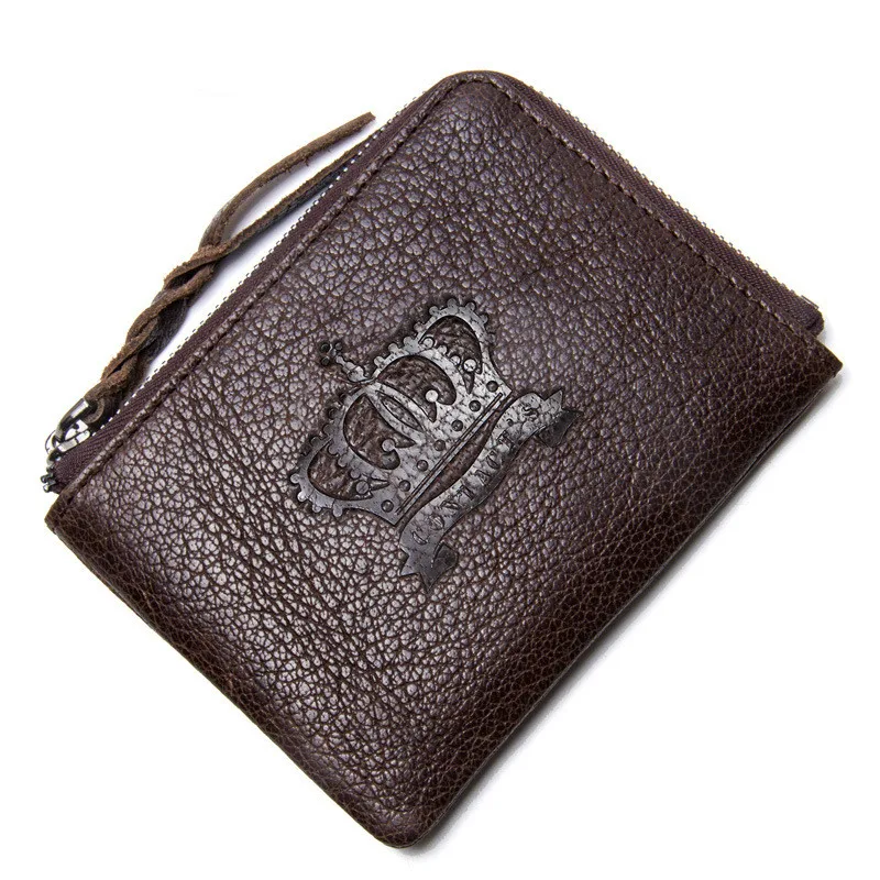 

Fashion leisure zipper pocket wallet multi-function mini-carbag card small purse Square Solid Unisex