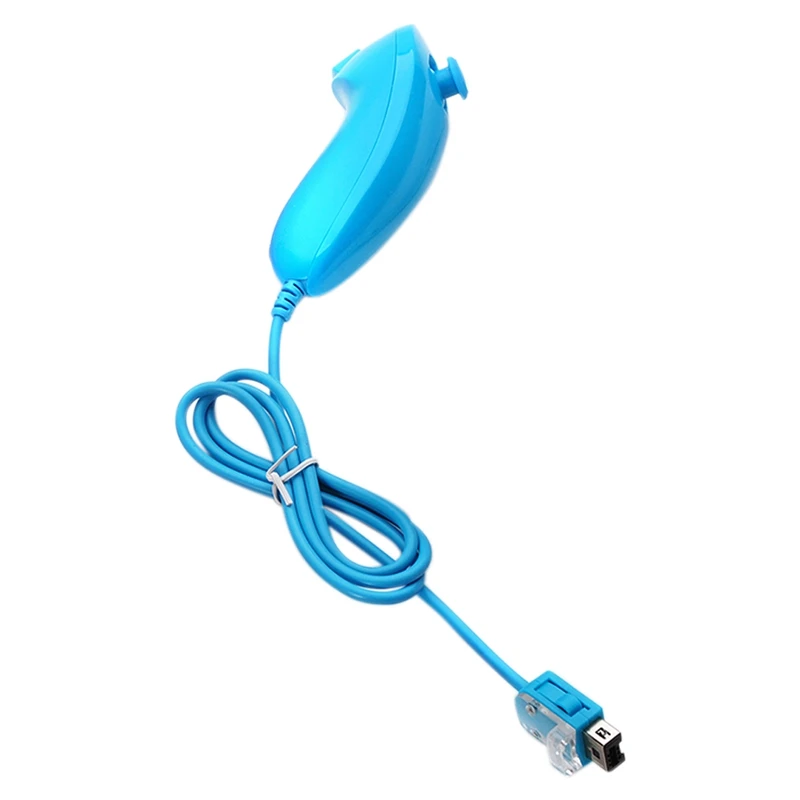Розовый мини Nunchuck Nunchuk видео игры пульт дистанционного управления для
