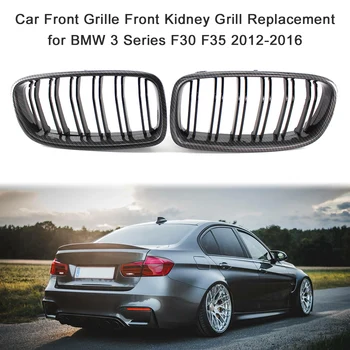 

For BMW 3 Series F30 F35 2012-2016 KKMOON ABS Car Grille Black 1 Pair Car Front Grille (Left & Right) Car Styling